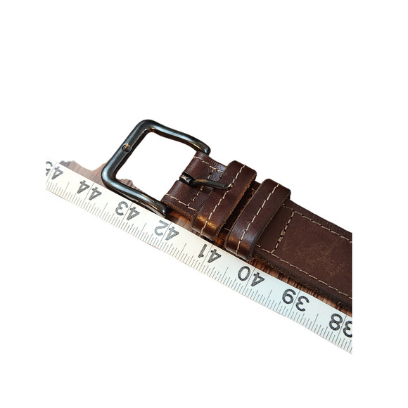 Wrangler mens brown leather belt 36/90 - Picture 13 of 13